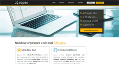 Desktop Screenshot of capsa.cz