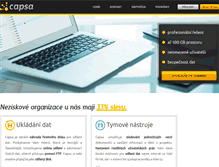 Tablet Screenshot of capsa.cz